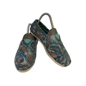 Toms 710515 Women's  Size 5 Ikat Print Slip-On casual comfort Shoes